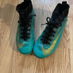 Nike Kids Mercurial Vapor 12 Academy MG CR7 Size 3Y - Clear Jade/Vivid